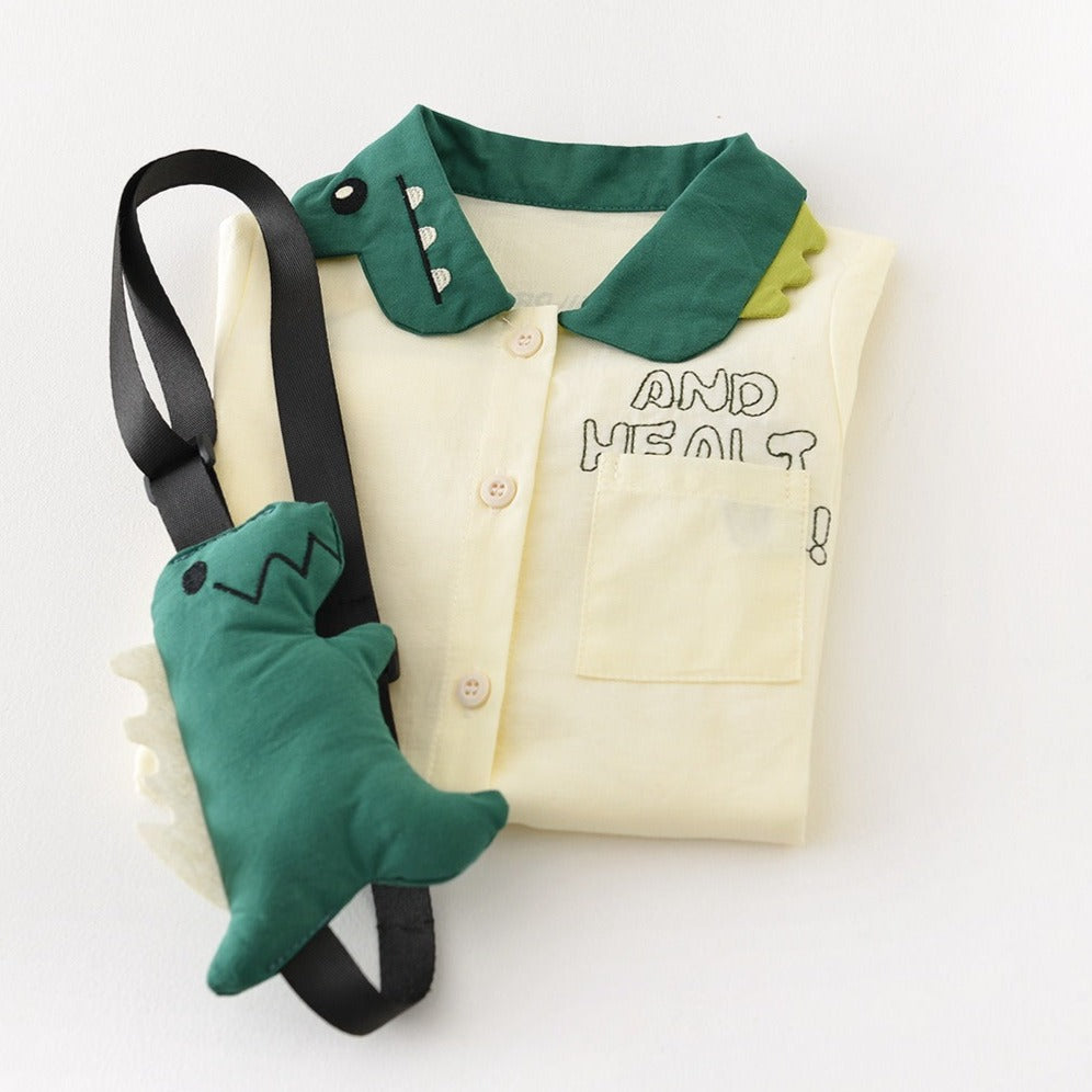 【BABY】IM 恐竜ロンパース＋バッグ CawaKomostore
