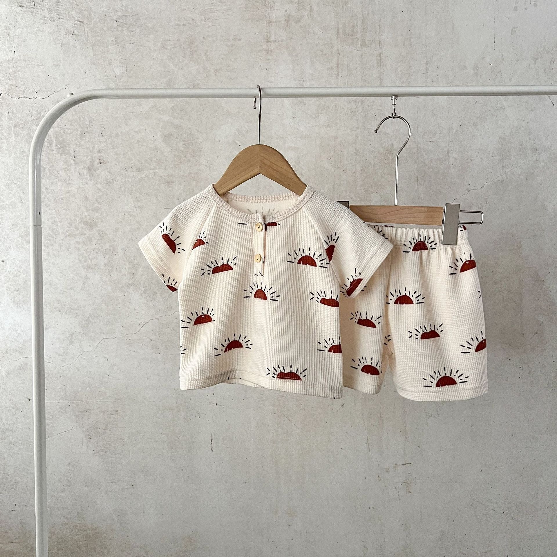 【BABY】 ワッフル半袖セットアップ （4style） CawaKomostore