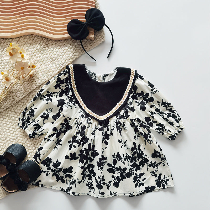 【BABY】エレガント花柄ロンパース・ワンピース CawaKomostore