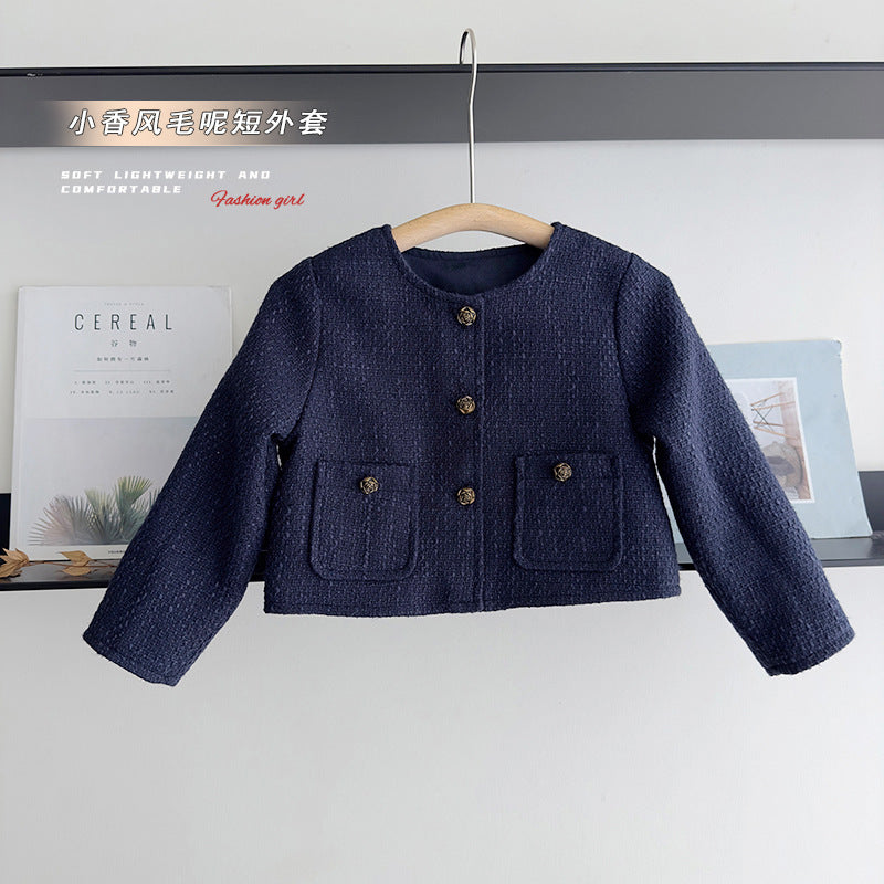 【BABY】ネイビープリーツマリンコート / ワンピース CawaKomostore