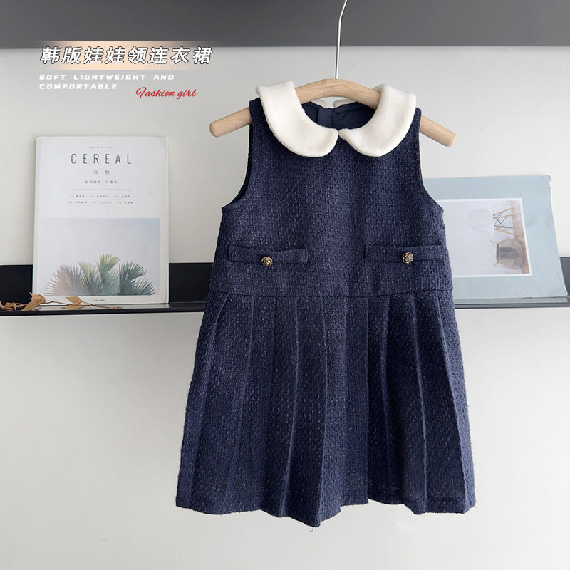 【BABY】ネイビープリーツマリンコート / ワンピース CawaKomostore