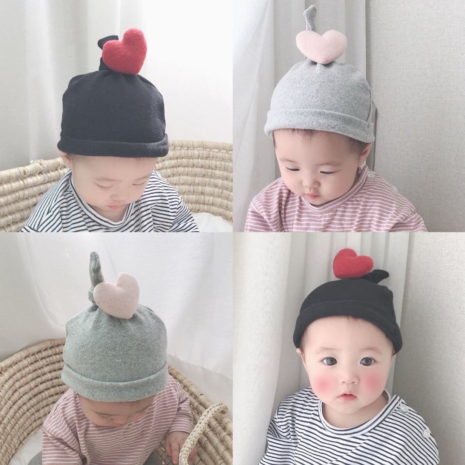 【帽子】ハートニット CawaKomostore