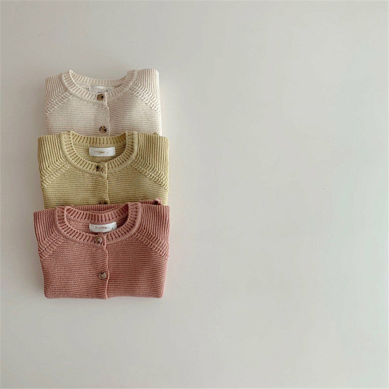 【GIRL・BOY】ワッフルニットカーディガン CawaKomostore