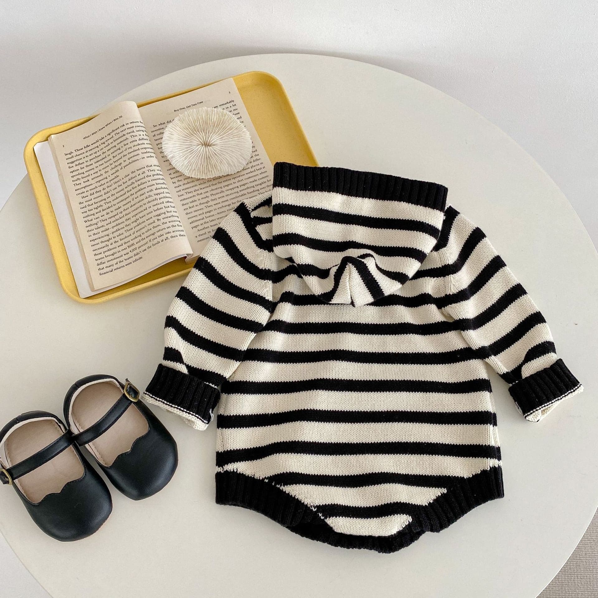 【BABY】ナチュラルボーダーニットロンパース CawaKomostore