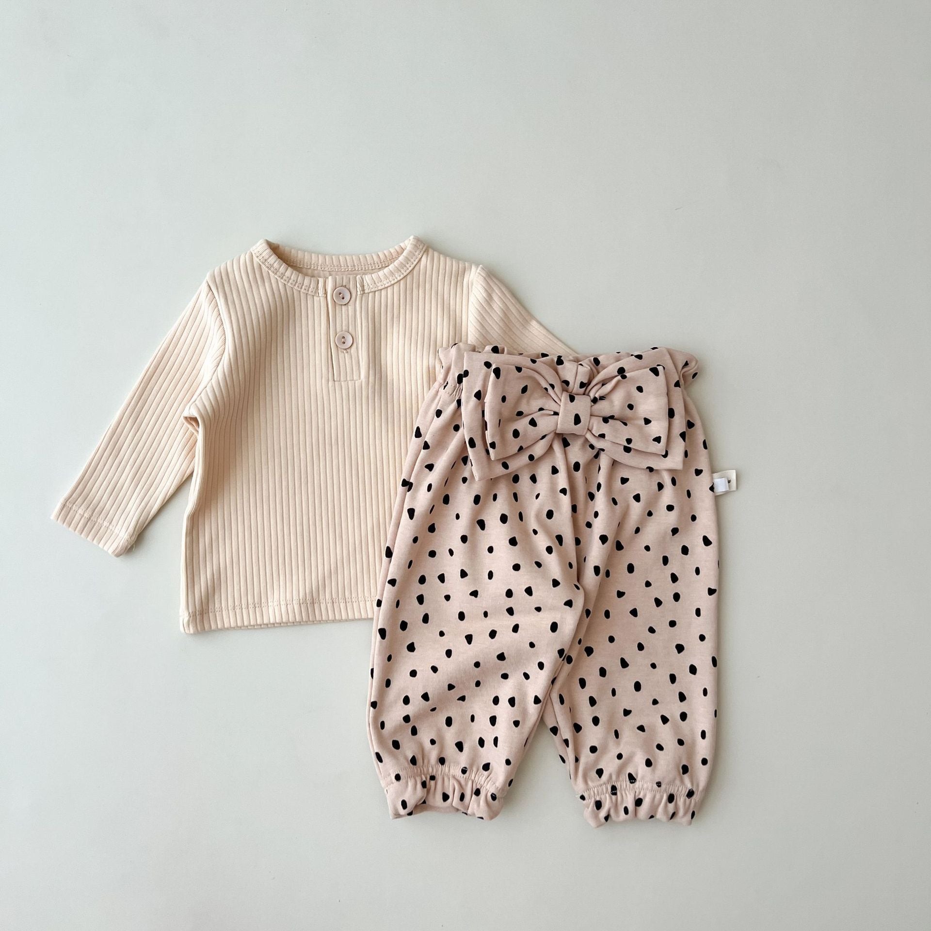 【BABY】総柄リボンハイライズパンツ CawaKomostore