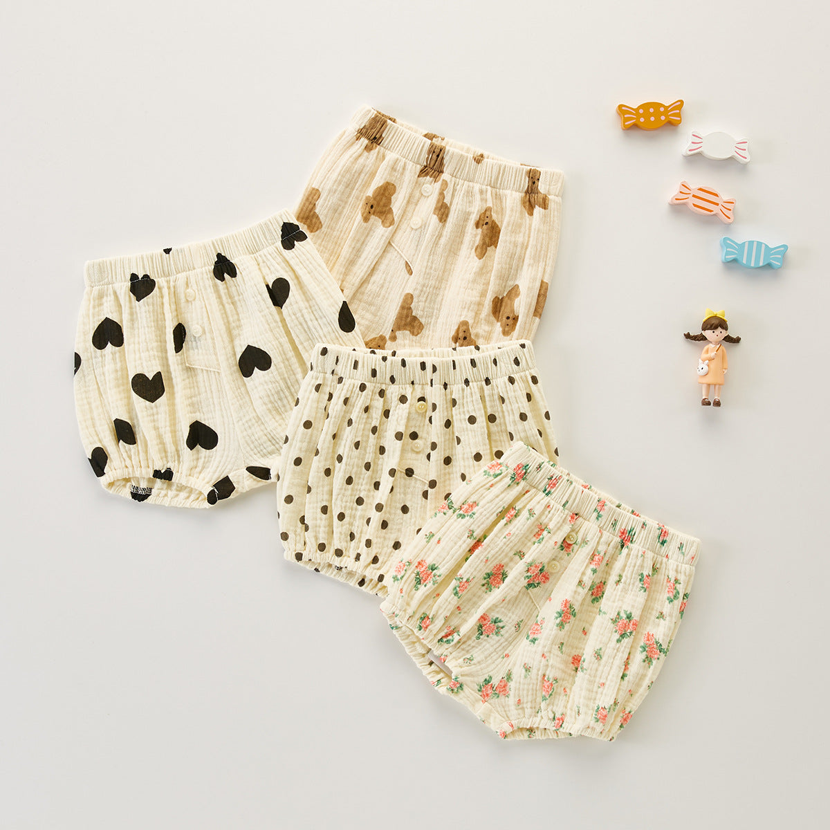 【BABY】柔らか総柄ブルマ CawaKomostore