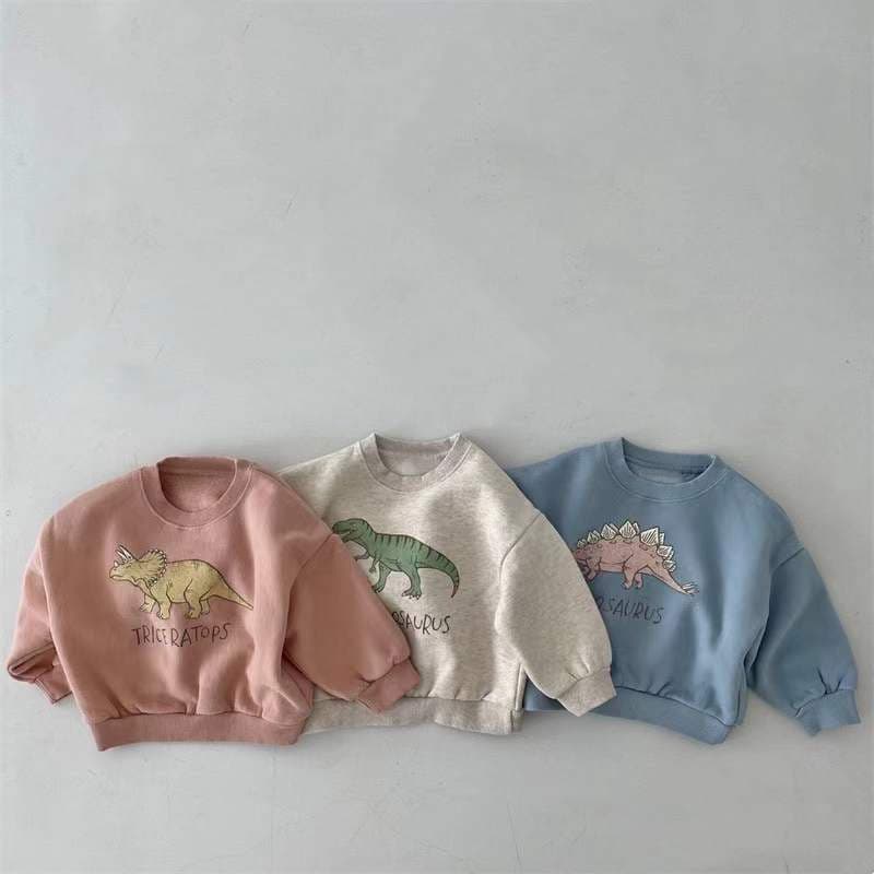 【BABY】恐竜プリントプルオーバー CawaKomostore