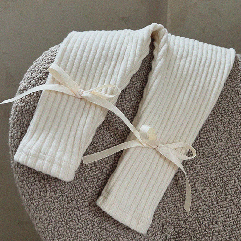 【BABY】リボンデザインリブレギンス CawaKomostore