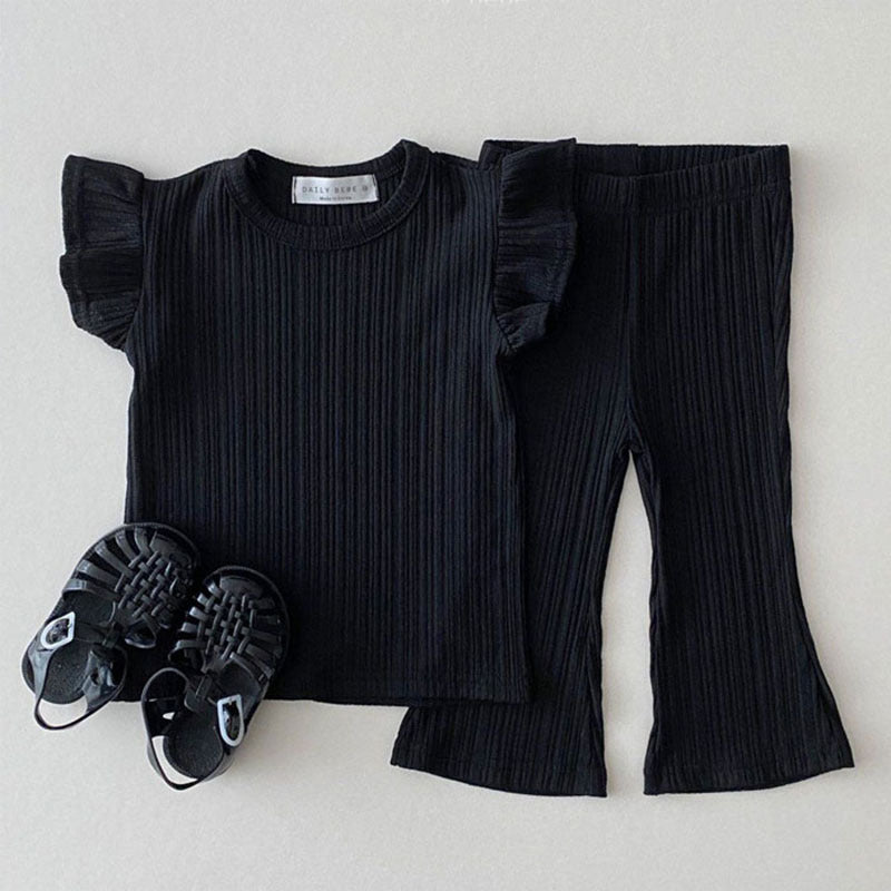 【BABY】 シンプルデザインリブセットアップ CawaKomostore