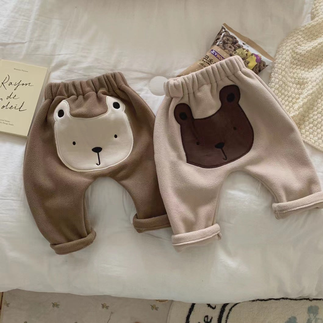 【BABY】モコモコくま柄パンツ CawaKomostore
