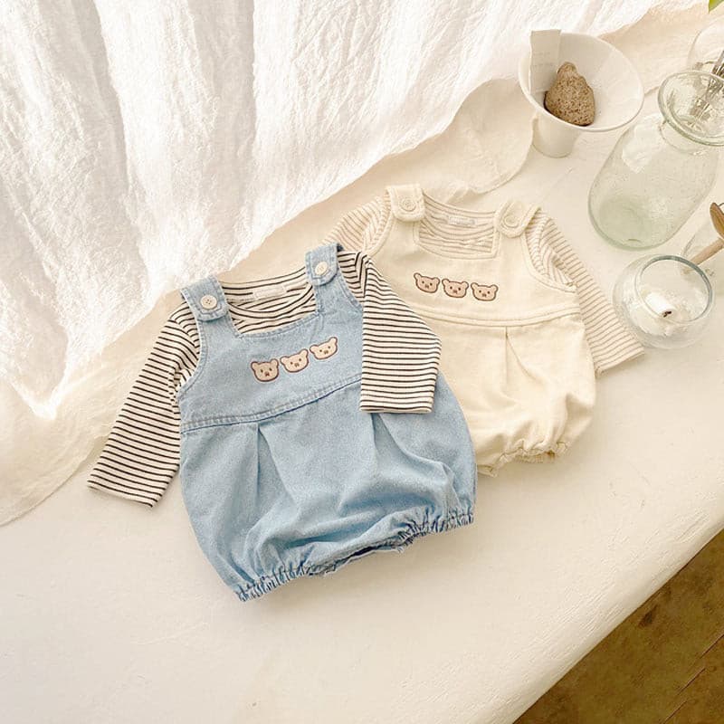 【BABY】スリーベアサロペット（ロンT付き） CawaKomostore