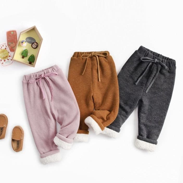 【BABY】ワンカラーリブパンツ CawaKomostore