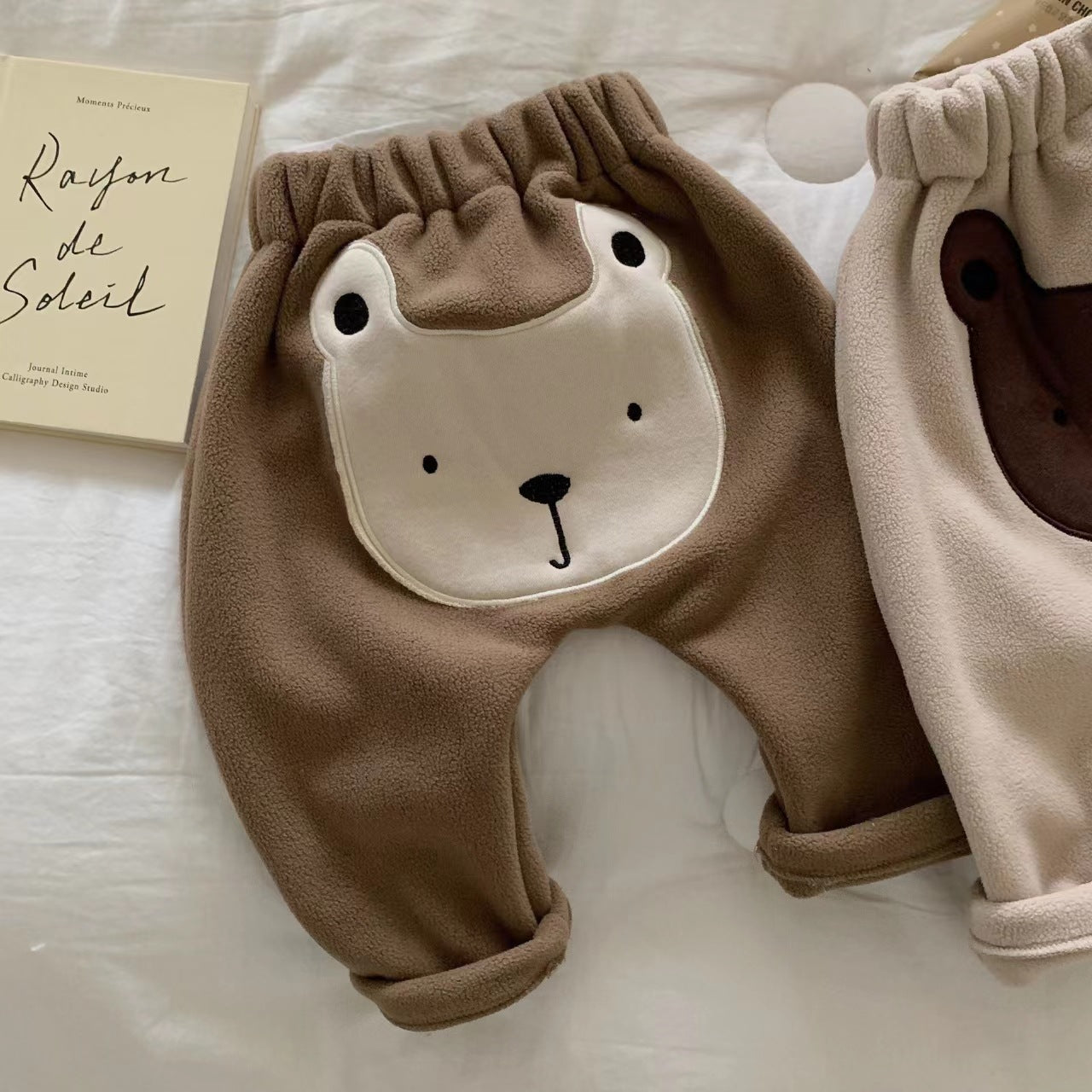【BABY】モコモコくま柄パンツ CawaKomostore