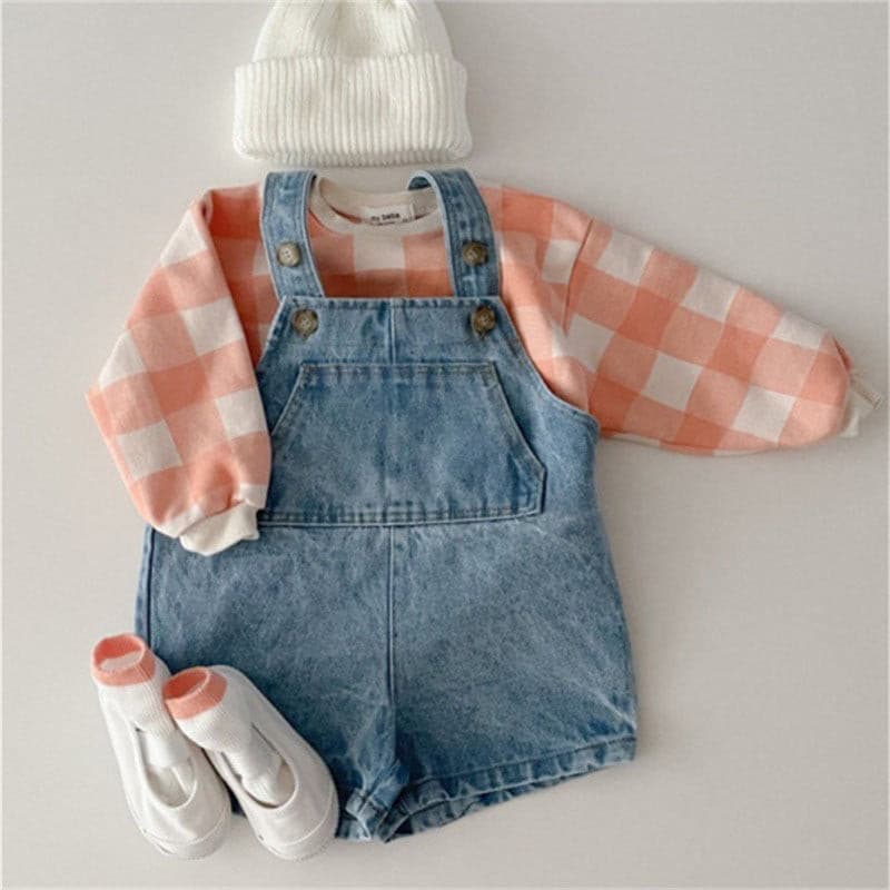 【BABY】デニムオーバーオールサロペット CawaKomostore