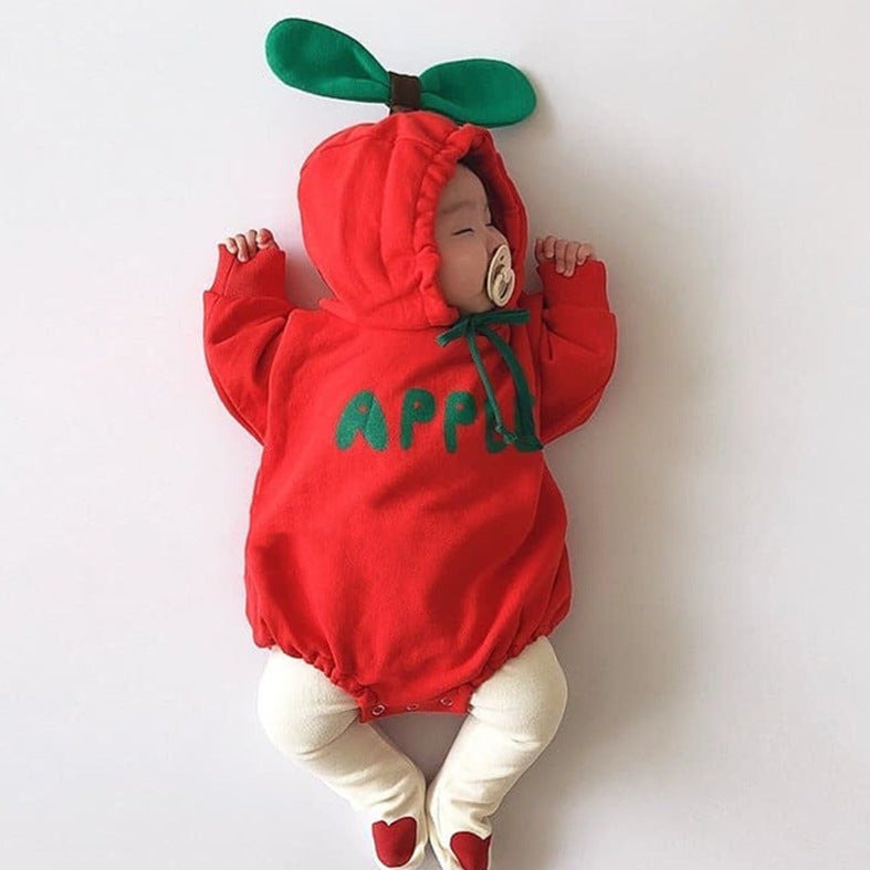 【BABY】フルーツスウェットロンパース・裏起毛＆通常 CawaKomostore