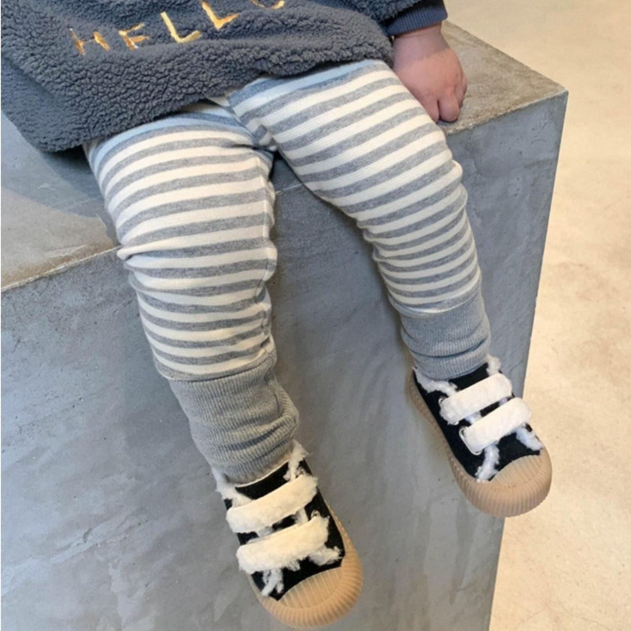 【BABY】ロングボーダーパンツ CawaKomostore