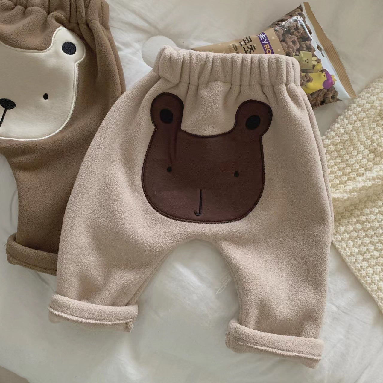 【BABY】モコモコくま柄パンツ CawaKomostore