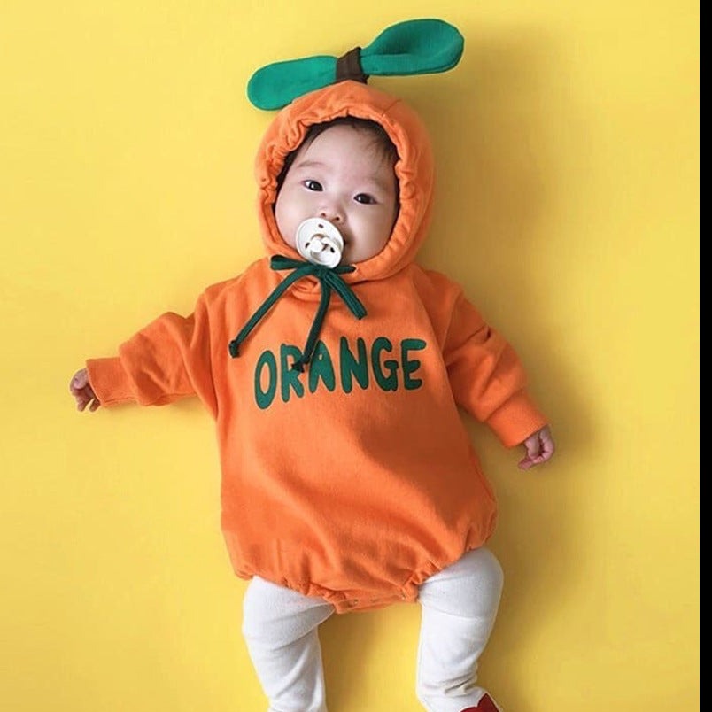 【BABY】フルーツスウェットロンパース・裏起毛＆通常 CawaKomostore