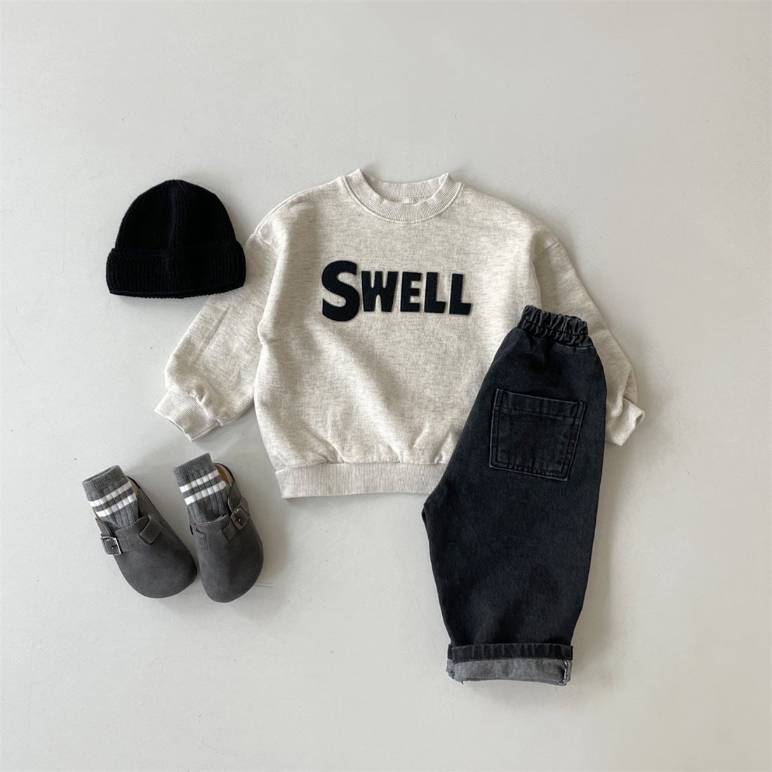 【BABY】SWELLロゴ長袖スウェット CawaKomostore