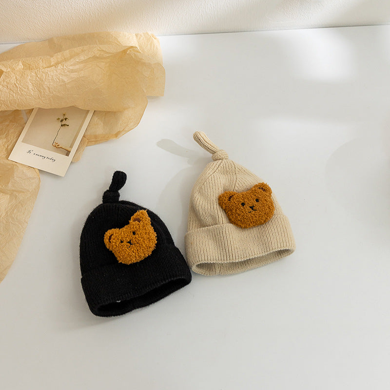 【帽子】モコモコくまニット帽子 CawaKomostore