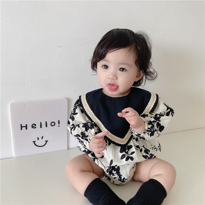 【BABY】エレガント花柄ロンパース・ワンピース CawaKomostore
