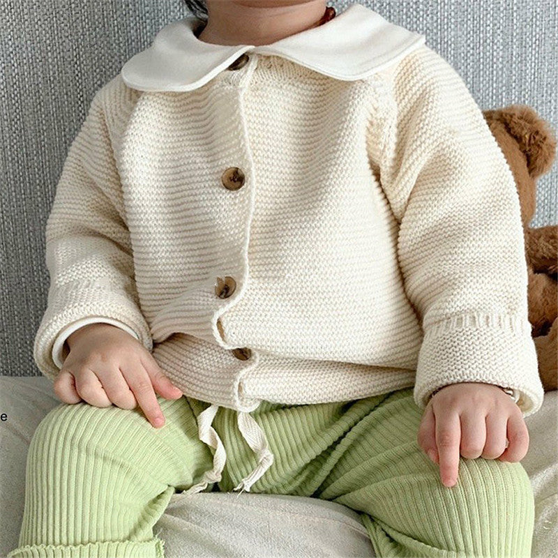 【GIRL・BOY】ワッフルニットカーディガン CawaKomostore