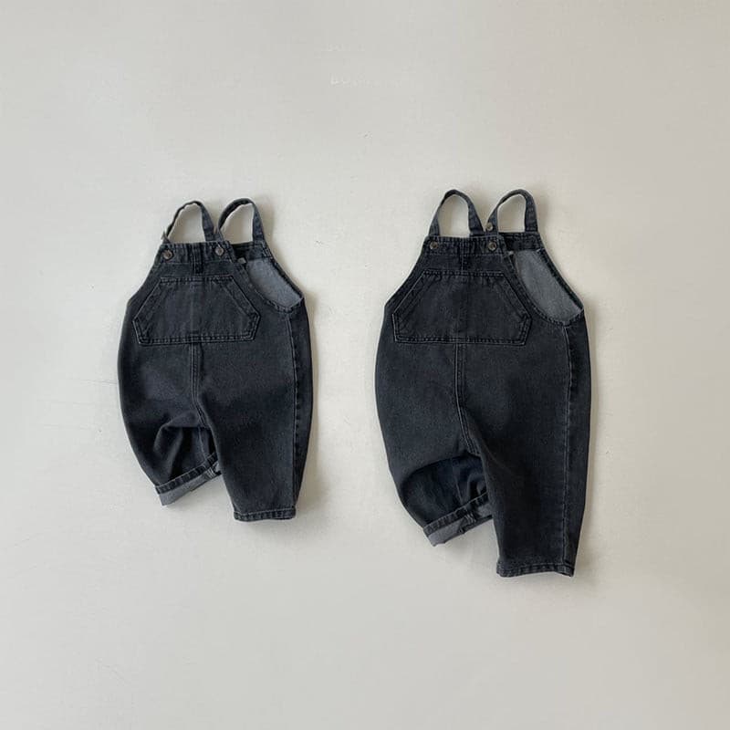 【BABY】バックデザインデニムサロペット CawaKomostore