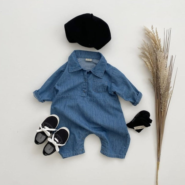 【BABY】デニムオーバーオール CawaKomostore