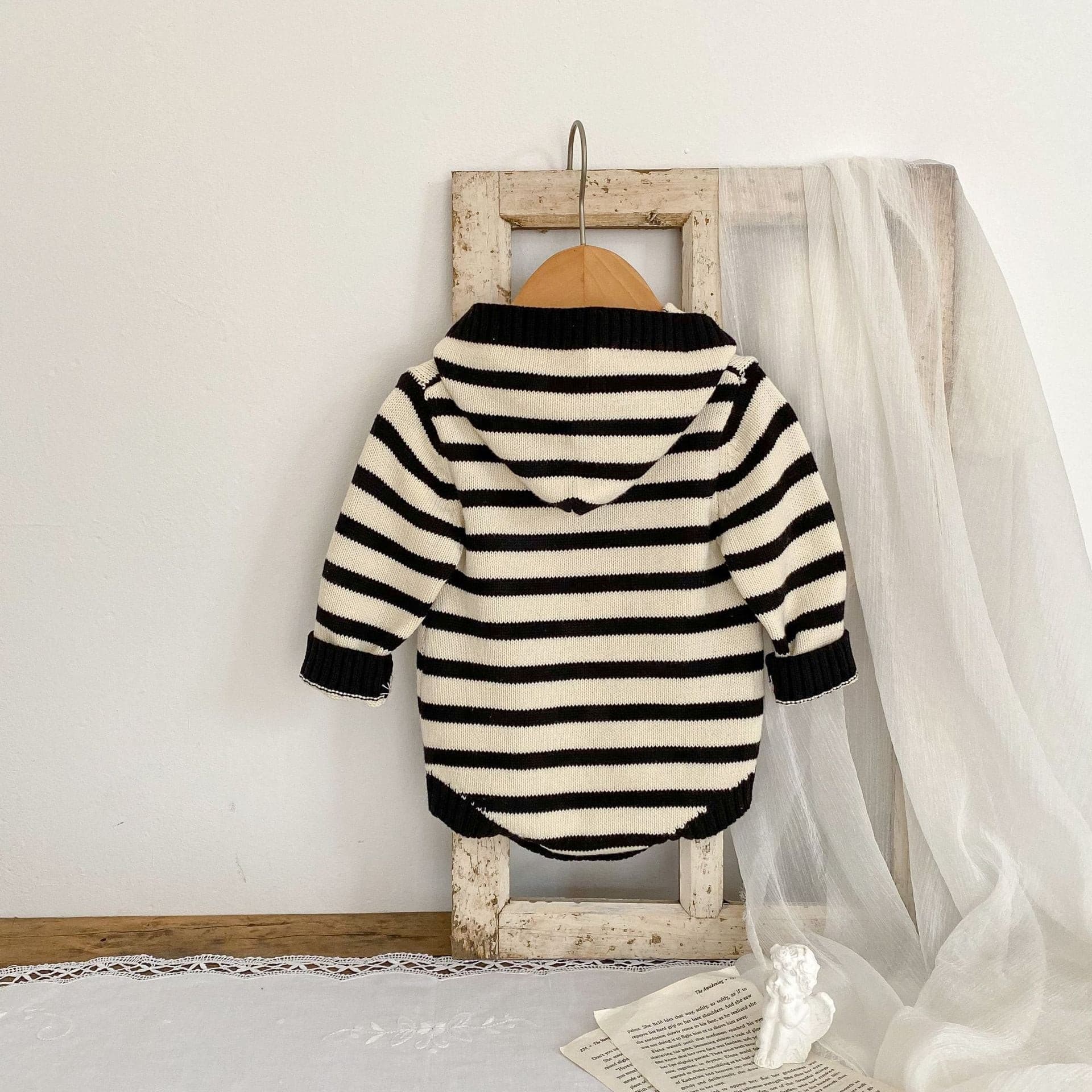 【BABY】ナチュラルボーダーニットロンパース CawaKomostore