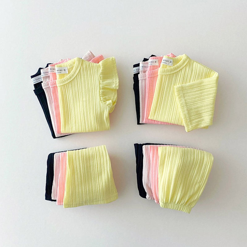 【BABY】 シンプルデザインリブセットアップ CawaKomostore