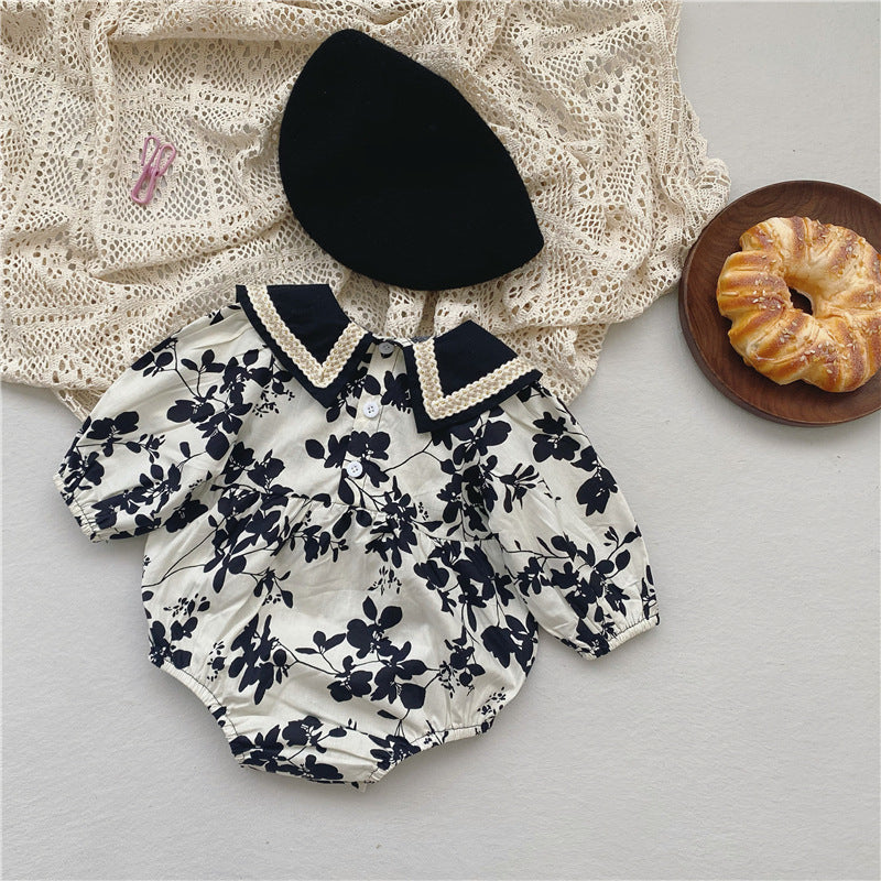 【BABY】エレガント花柄ロンパース・ワンピース CawaKomostore