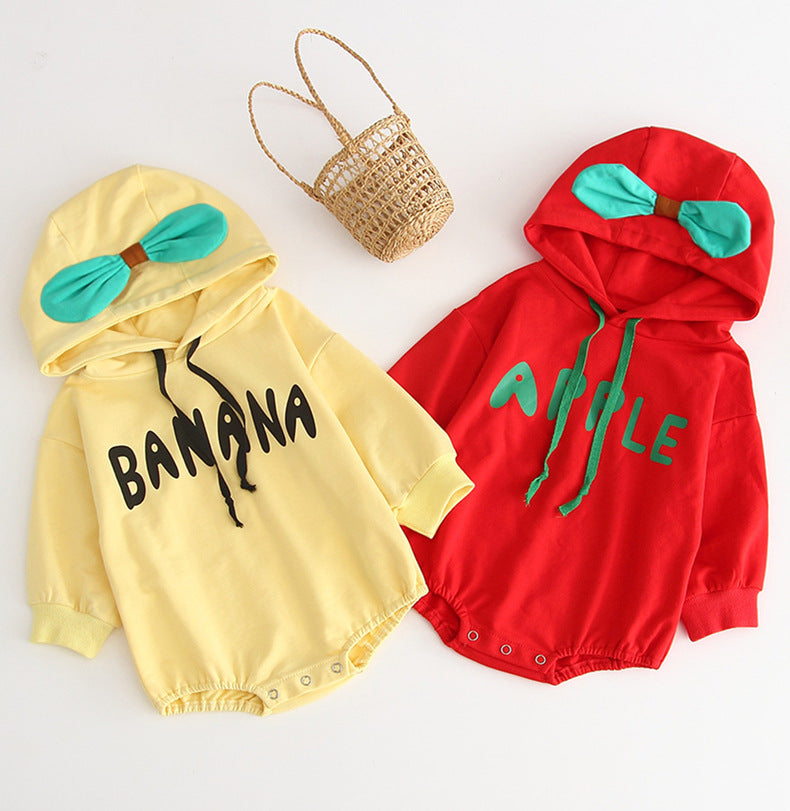 【BABY】フルーツスウェットロンパース・裏起毛＆通常 CawaKomostore