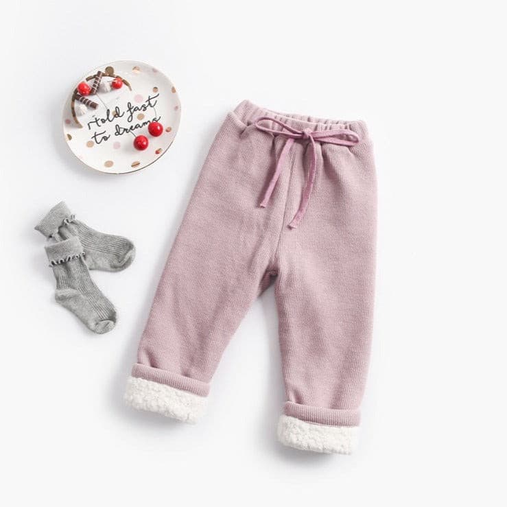 【BABY】ワンカラーリブパンツ CawaKomostore
