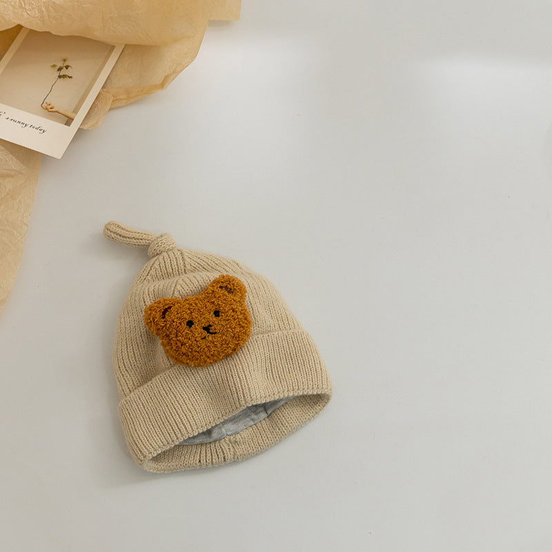 【帽子】モコモコくまニット帽子 CawaKomostore