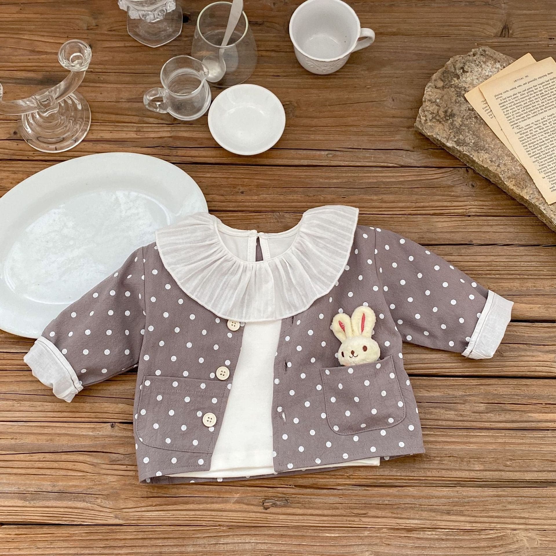 【BABY】シンプルドットアウター CawaKomostore