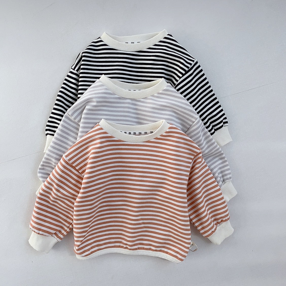 【BABY】秋冬ボーダー柄スウェット CawaKomostore
