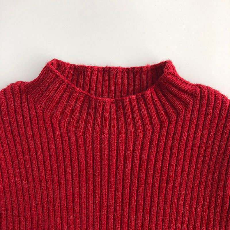 【GIRL・BOY】レッドリブカットソー CawaKomostore
