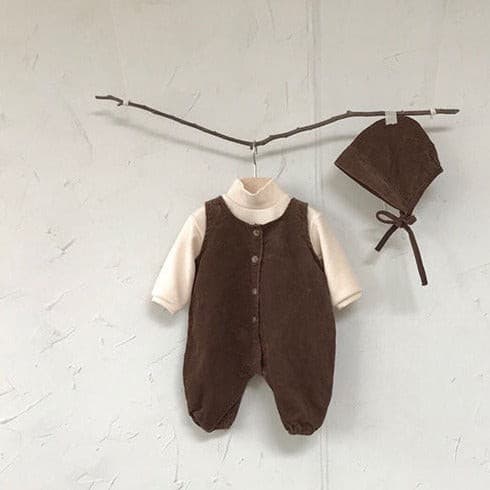 【BABY】コーデュロイ オーバーオールセット CawaKomostore