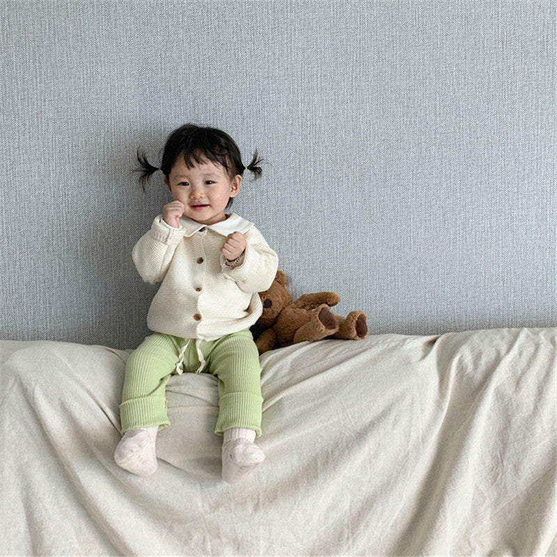 【GIRL・BOY】ワッフルニットカーディガン CawaKomostore