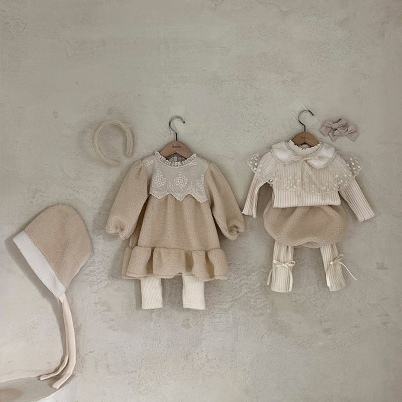 【BABY】リボンデザインリブレギンス CawaKomostore