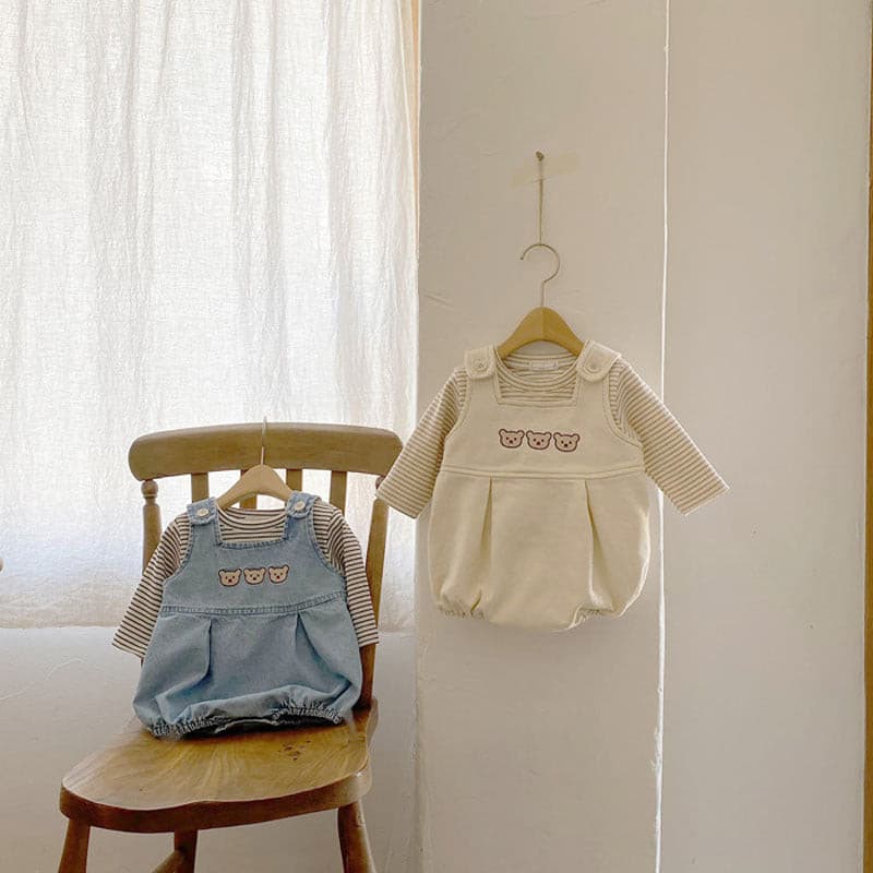 【BABY】スリーベアサロペット（ロンT付き） CawaKomostore