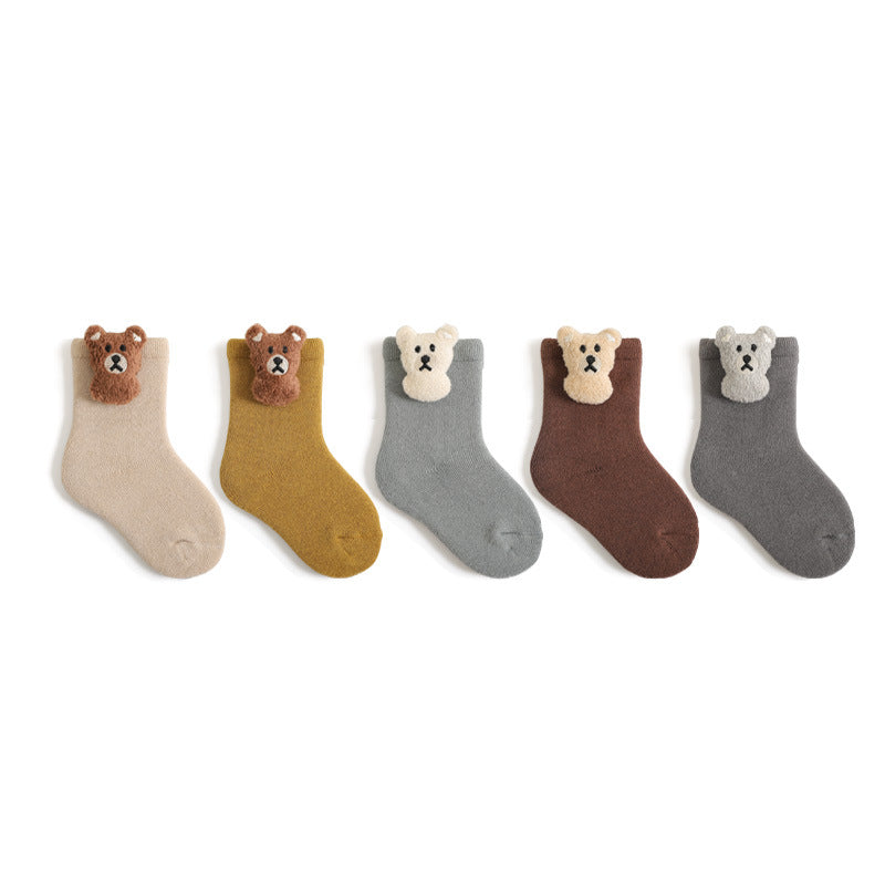 【ソックス】くまさんソックス・3点セット CawaKomostore