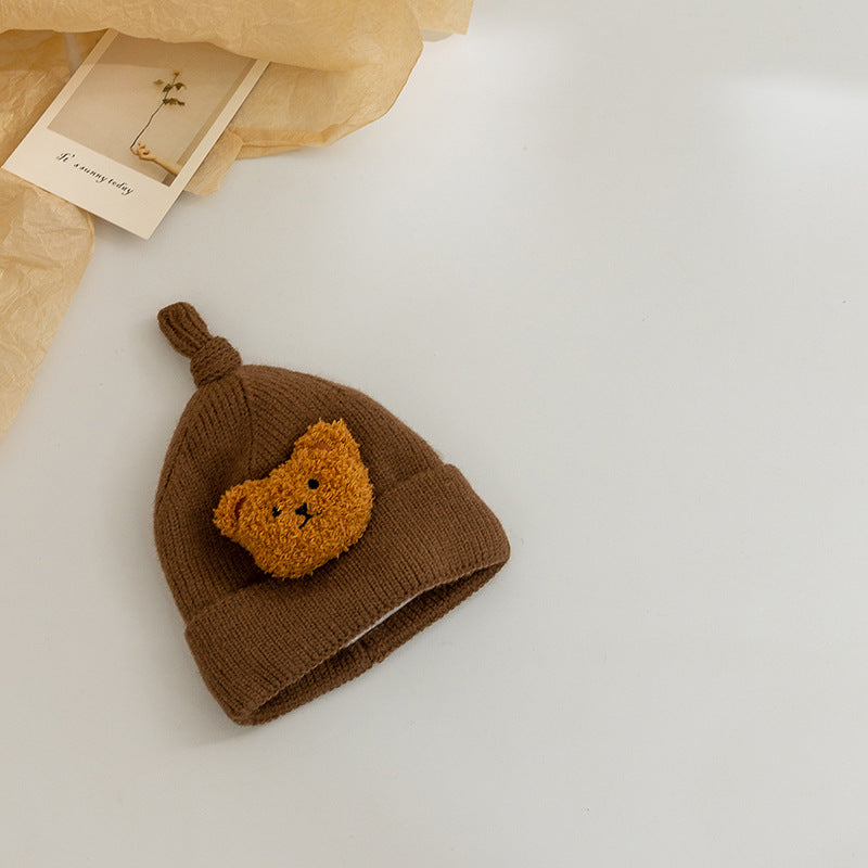 【帽子】モコモコくまニット帽子 CawaKomostore