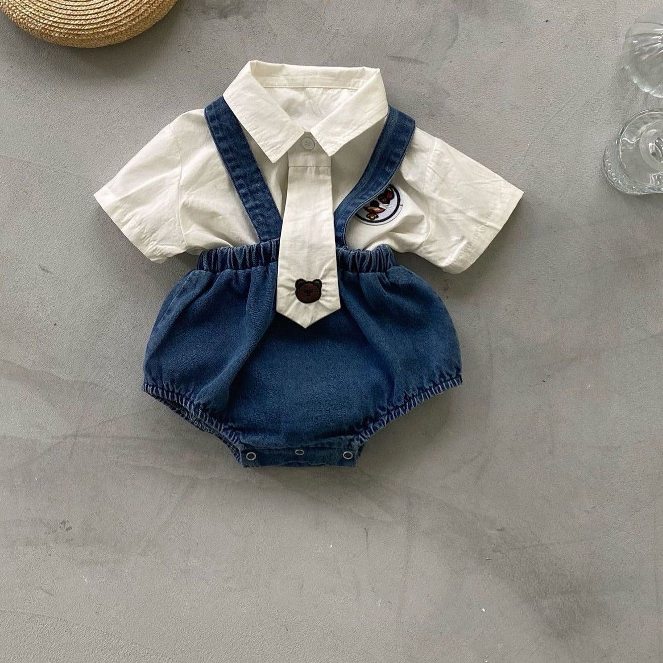 【BABY】ネクタイデザインセットアップ CawaKomostore