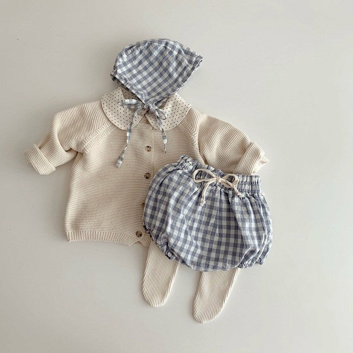 【GIRL・BOY】ワッフルニットカーディガン CawaKomostore