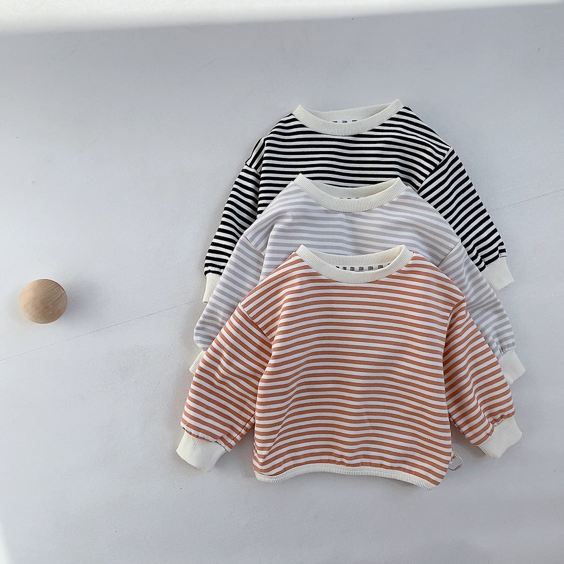 【BABY】秋冬ボーダー柄スウェット CawaKomostore
