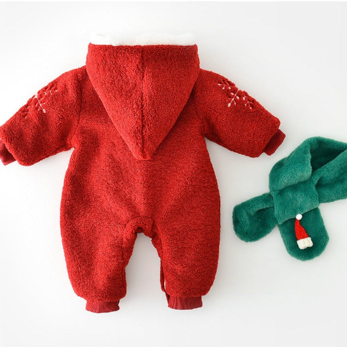 【BABY】クリスマスツリーロンパース＋マフラー付き CawaKomostore