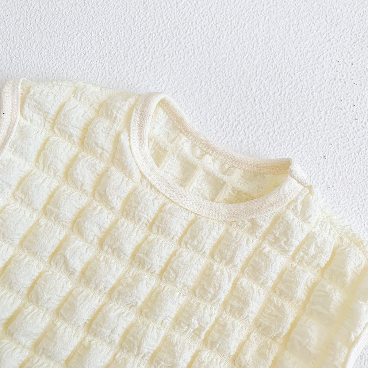 【BABY】モノクロノースリーブポップコーンセットアップ CawaKomostore