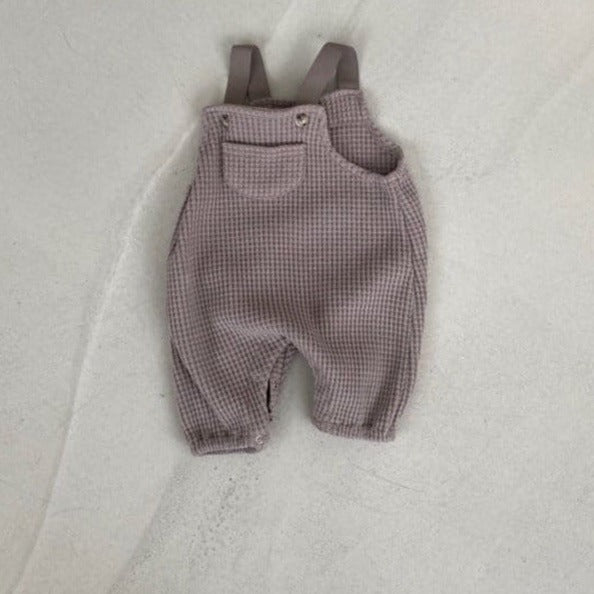 【BABY】ポケ付き・ワッフルオーバーオール CawaKomostore
