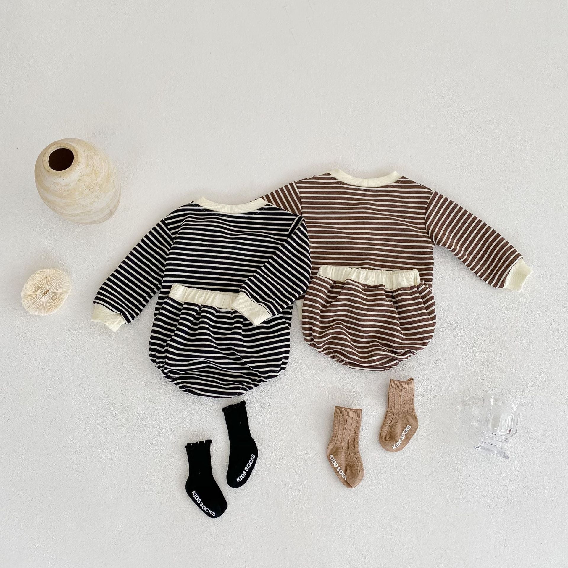 【BABY】ボーダー柄セットアップ CawaKomostore